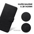 CaseUp Samsung Galaxy Note 10 Kılıf Kumaş Desenli Cüzdanlı Siyah 5